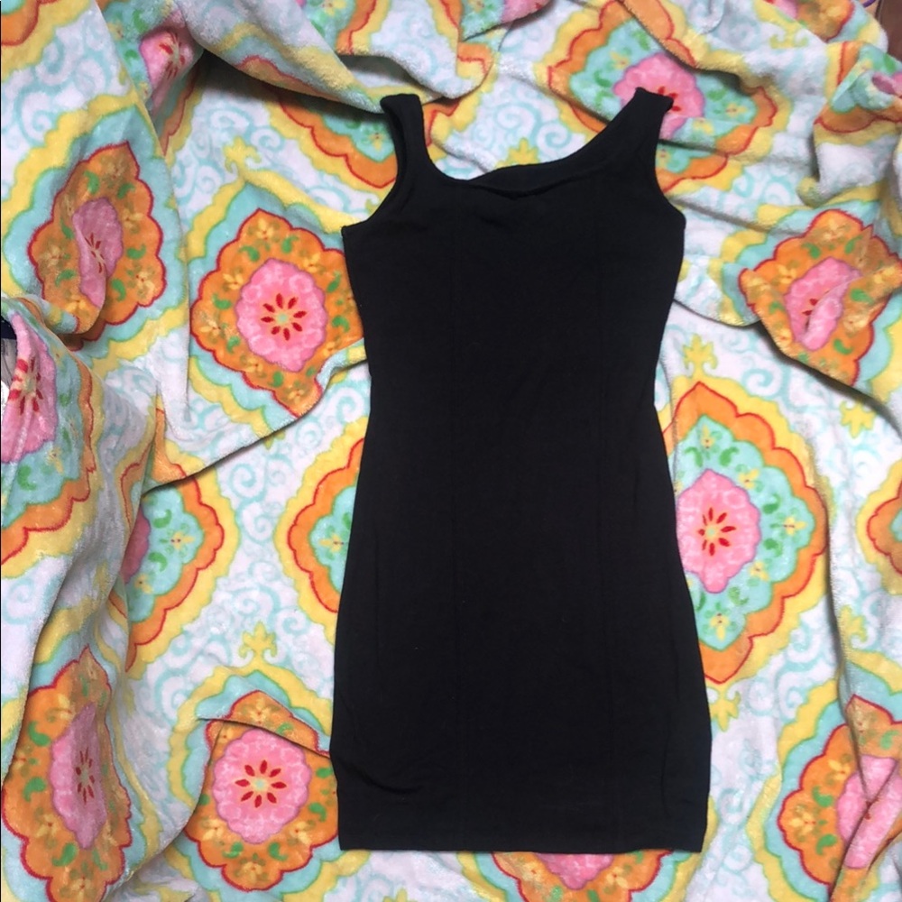 Wild Fable Black One Shoulder Bodycon Dress